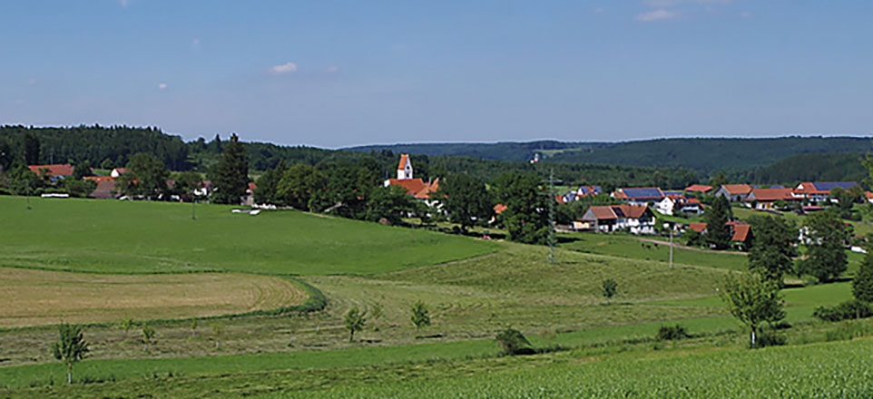 Panoramabild von der Landschaft.