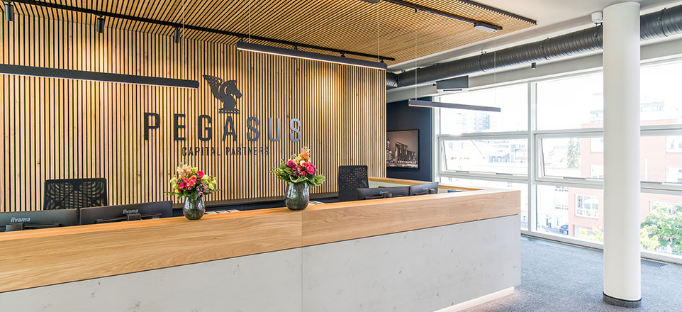 Eingangsbereich von Pegasus Capital Partners